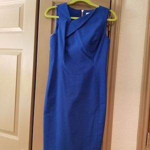 Blue Calvin Klein Sheath Dress